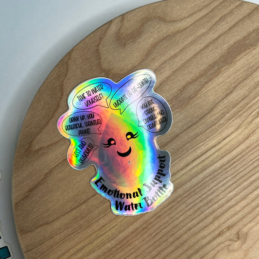 Emotional Support Water Bottle sticker