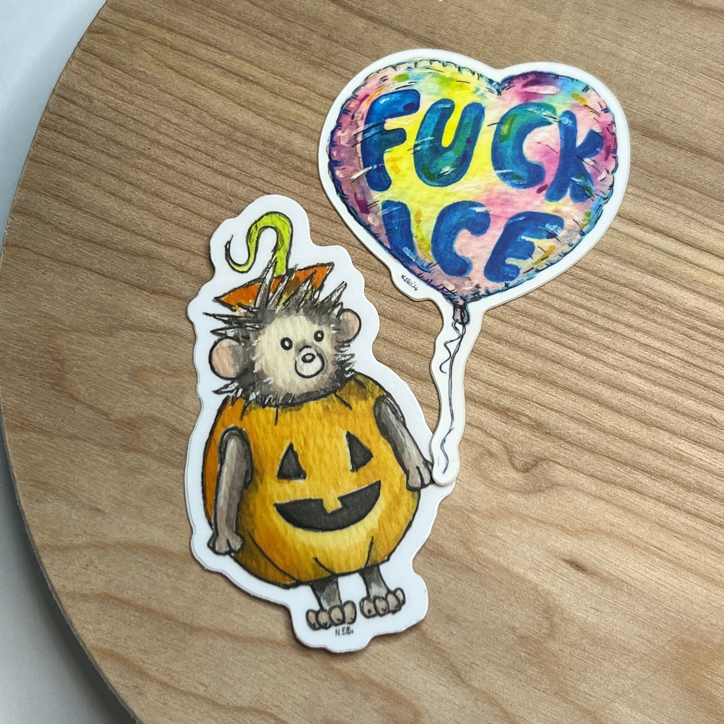 FUCK ICE Balloon sticker