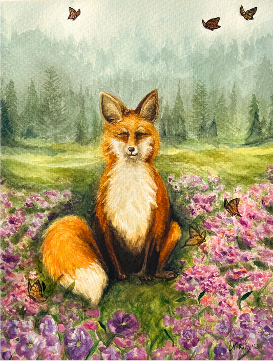 What The Fox Knows original painting