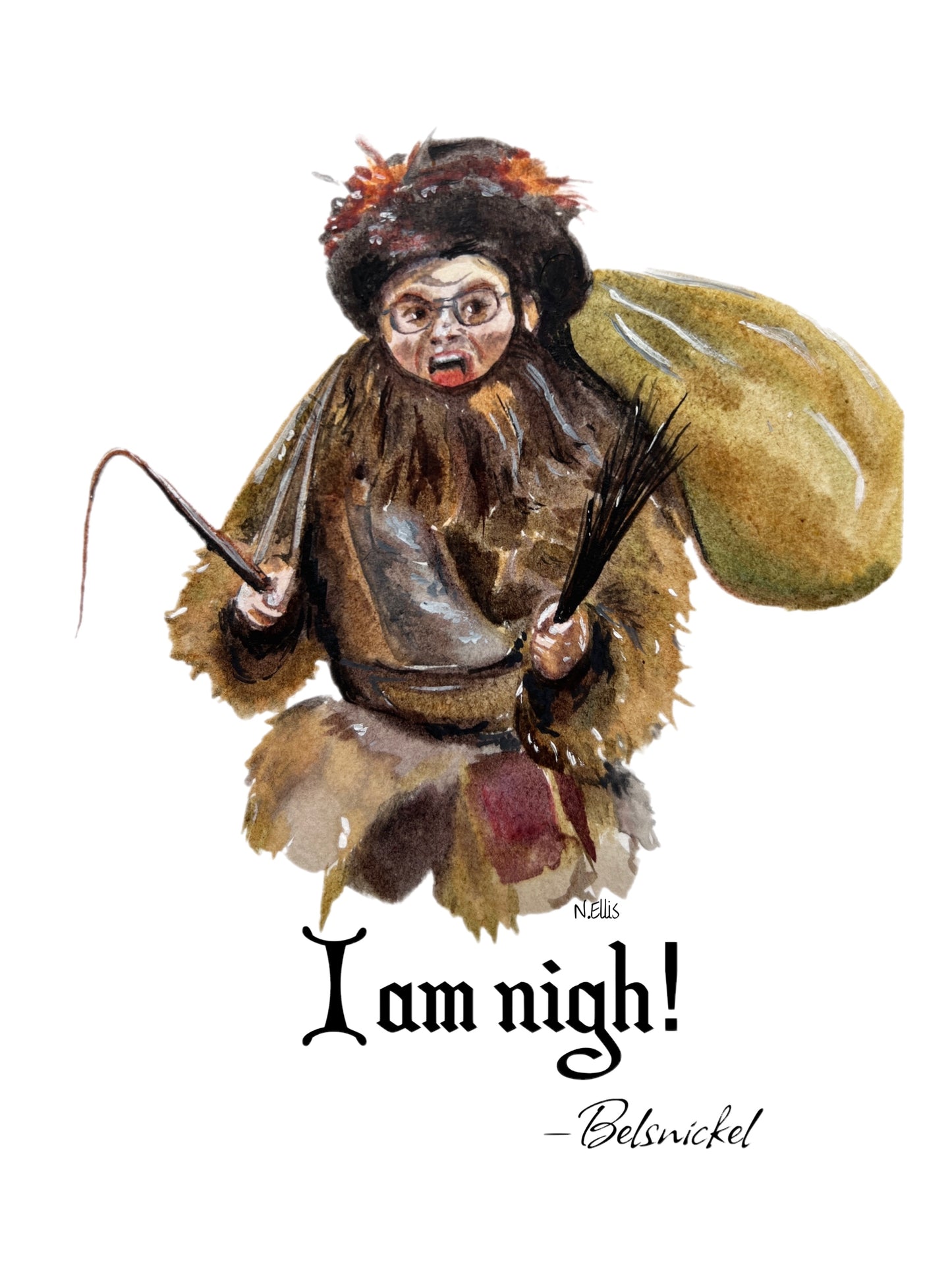 Dwight Schrute as Belsnickel card