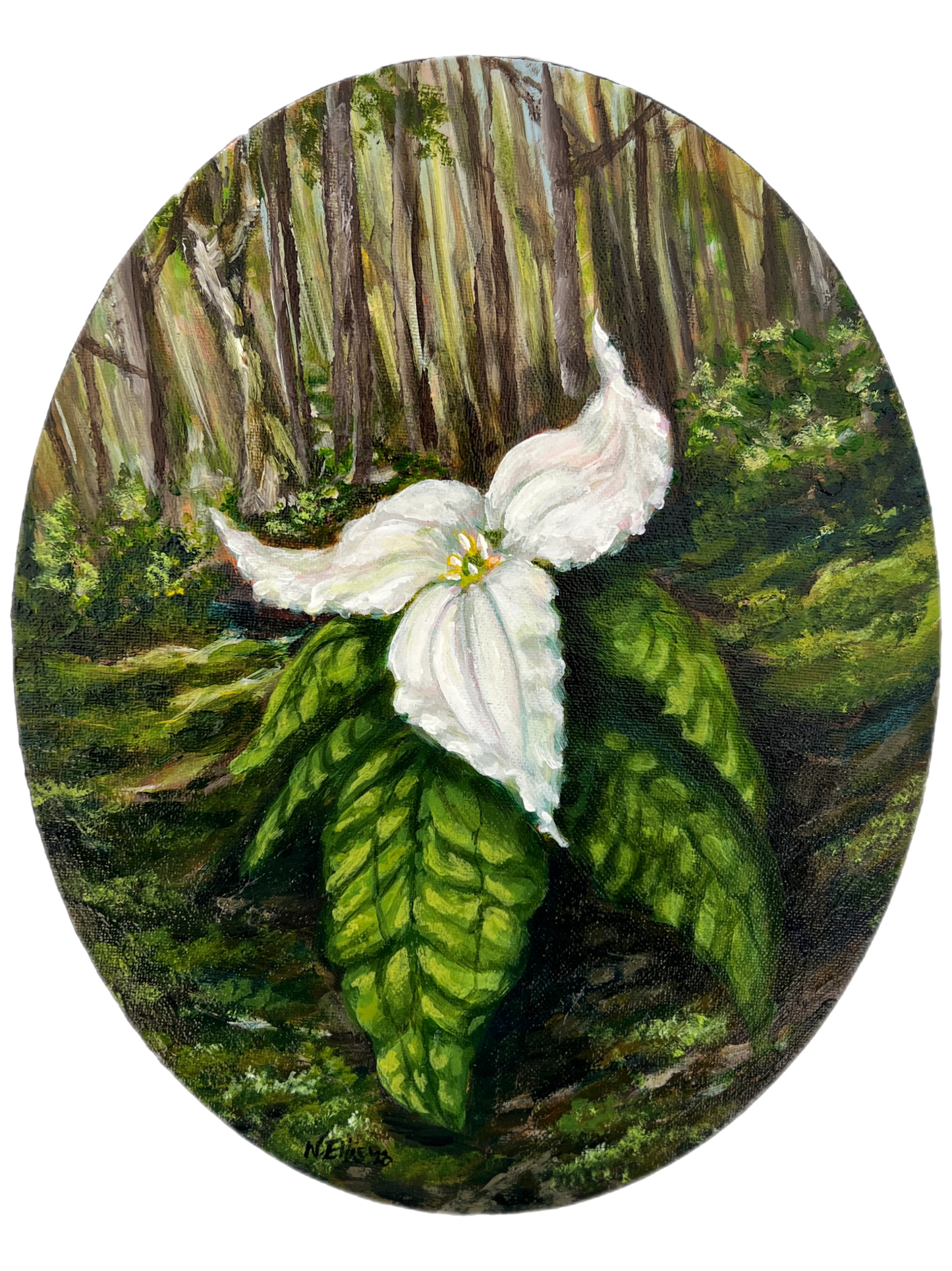 Trillium painting