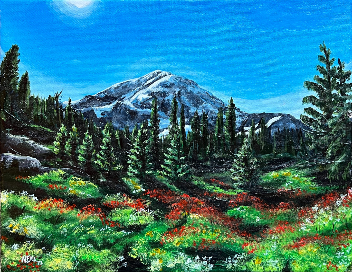 Angie’s Hike (Mount Rainier) Original Painting